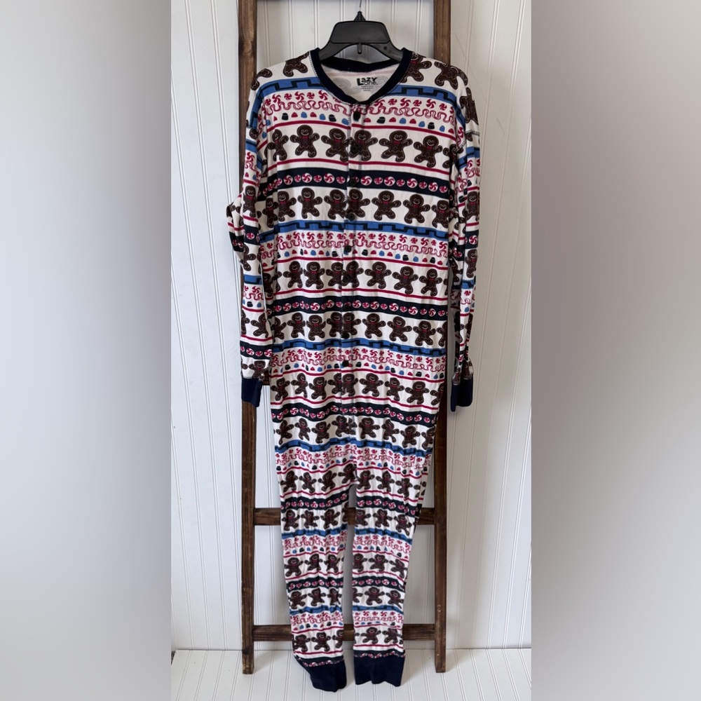 Lazy One Sweet Cheeks Gingerbread Flapjack Onesie Size XXL